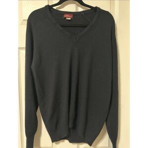 Vintage Cellini Collection Mens M Black 100% Orlon Made‎ In USA Sweater  Y2K